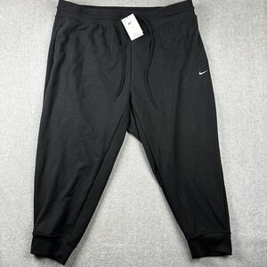 Nike Pants Womens 3X Black Dri-FIT Training Joggers Cuffed Tapered FB5436-010